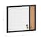 Martha Stewart Everette 24in.x18in. Magnetic Dry Erase Calendar and Crk Board Combo w/Mrkr, Mgnts, and Psh Pns, Blk BR-PM-COM-MW4C1-4561-BK-MS - alternate 6
